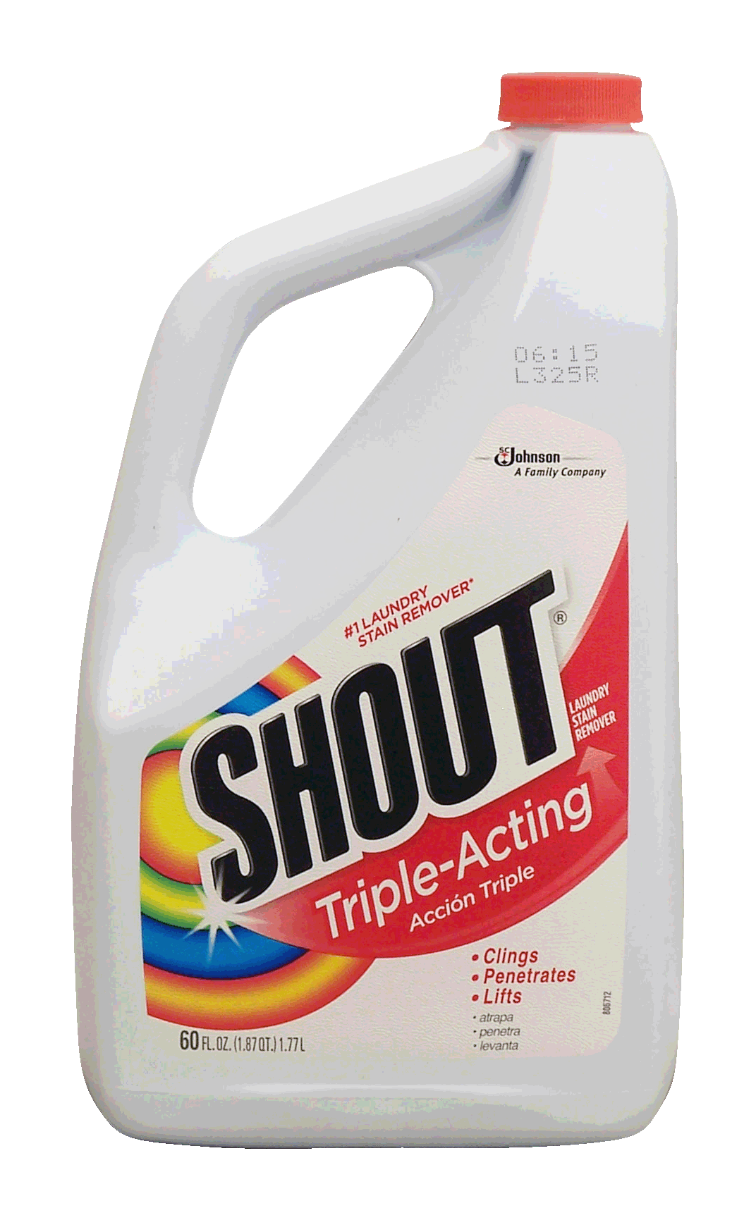 Shout&nbsp;&nbsp;triple-acting laundry stain remover liquid refill Full-Size Picture